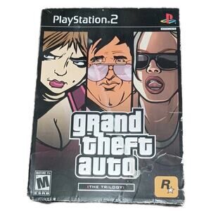 Grand Theft Auto Trilogy - Sony PlayStation 2 PS2 - Missing 1 Manual